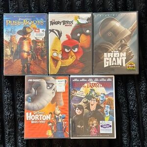 Animated Movie DVD Collection, new and never opened!  Great Xmas gifts!